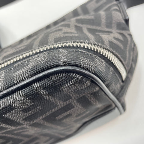 FENDI Belt bag Shoulder Bag canvas black WS32694