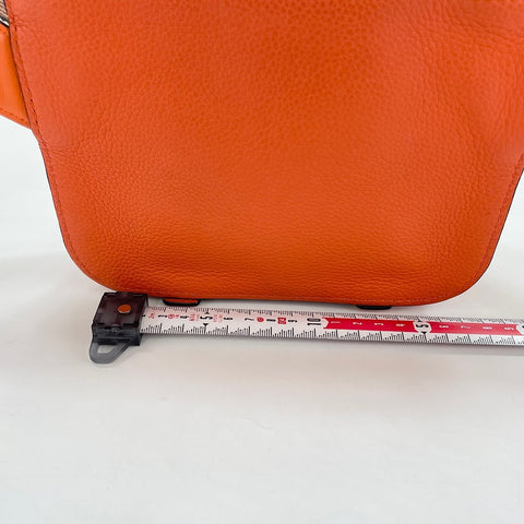 LOEWE Military Bum Bag Shoulder Bag leather Orange WS32696