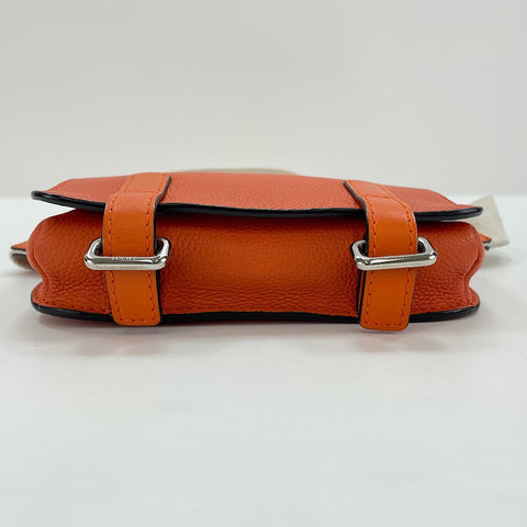 LOEWE Military Bum Bag Shoulder Bag leather Orange WS32696