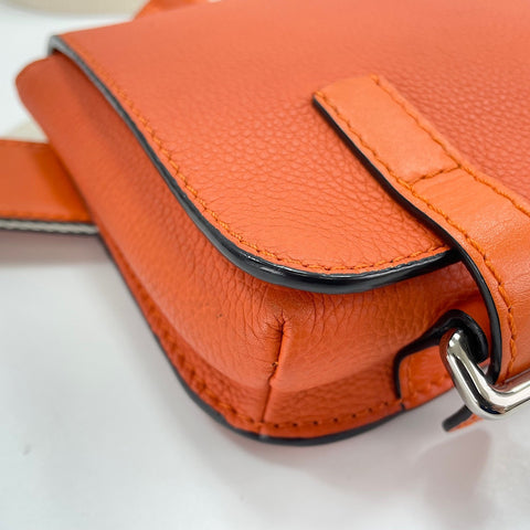 LOEWE Military Bum Bag Shoulder Bag leather Orange WS32696