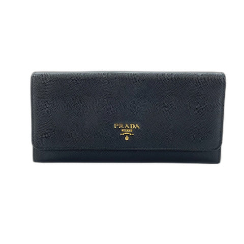 PRADA Wallet-on Chain 2WAY Shoulder Bag leather black WS32697