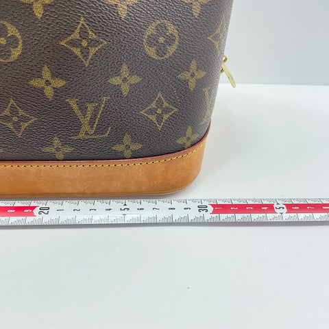 LOUIS VUITTON Alma Handbag Brown WS32698