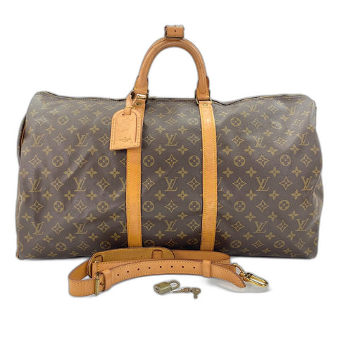 LOUIS VUITTON Kiepol Bandriere 55 Boston bag Brown WS32700