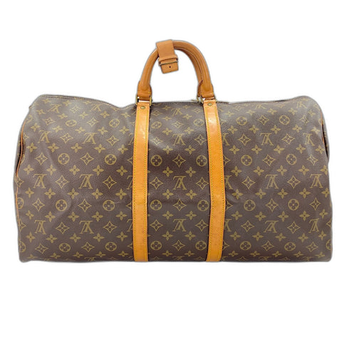 LOUIS VUITTON Kiepol Bandriere 55 Boston bag Brown WS32700