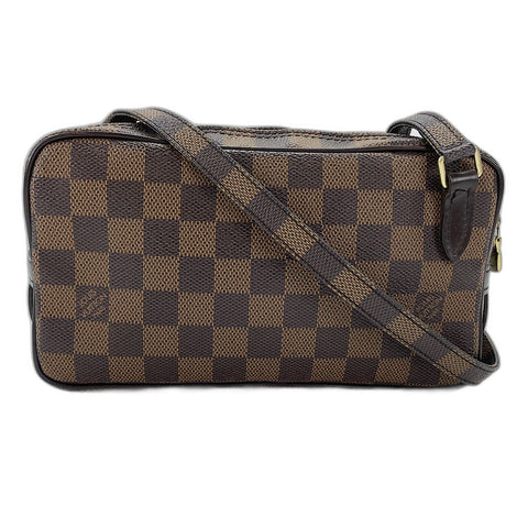 LOUIS VUITTON Pochette Marly Bentlière Handbag Brown WS32707