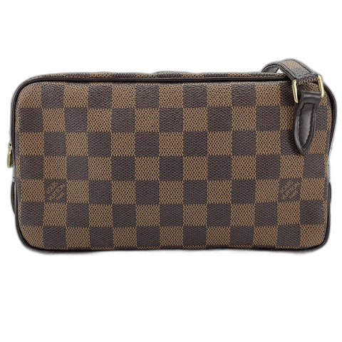 LOUIS VUITTON Pochette Marly Bentlière Handbag Brown WS32707