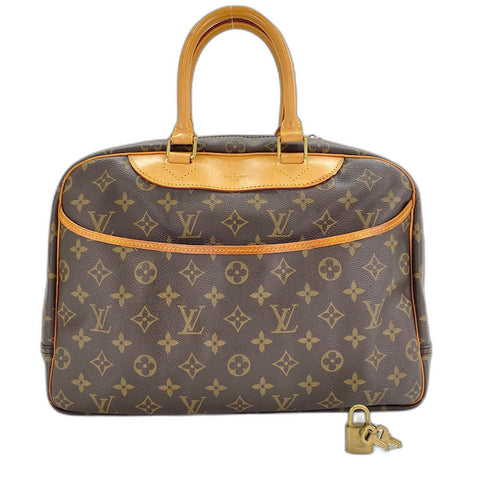 LOUIS VUITTON Deauville Handbag Brown WS32712