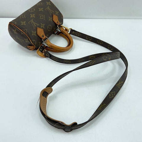 LOUIS VUITTON Mini speedy Handbag Brown WS32714