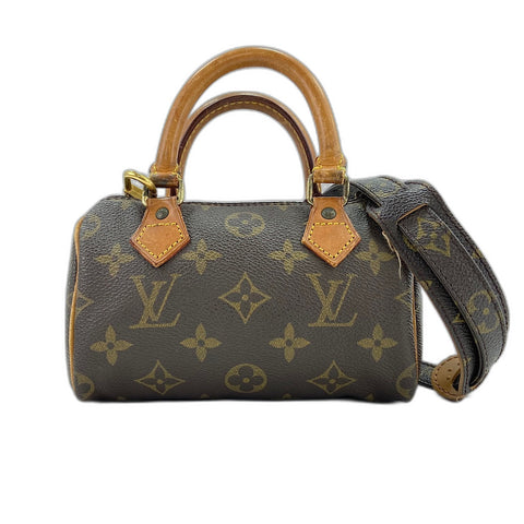 LOUIS VUITTON Mini speedy Handbag Brown WS32714