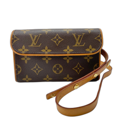 LOUIS VUITTON Pochette Florentine Waist bag Brown WS32718
