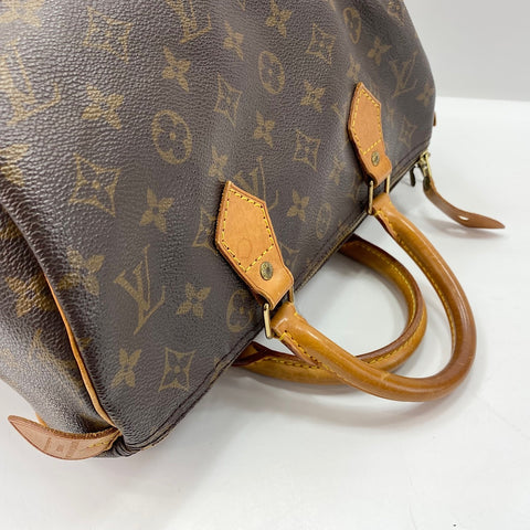 LOUIS VUITTON Speedy 30 Handbag Brown WS32725