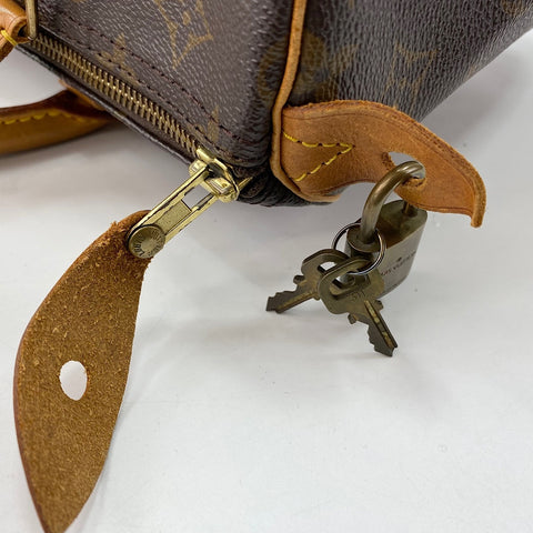 LOUIS VUITTON Speedy 30 Handbag Brown WS32725