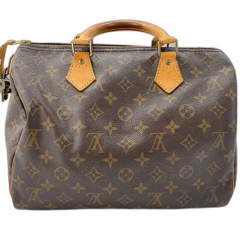 LOUIS VUITTON Speedy 30 Handbag Brown WS32725