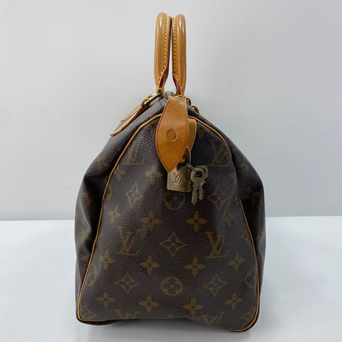 LOUIS VUITTON Speedy 30 Handbag Brown WS32725