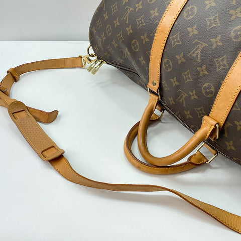 LOUIS VUITTON Kiepol Bandriere 55 Boston bag Brown WS32727