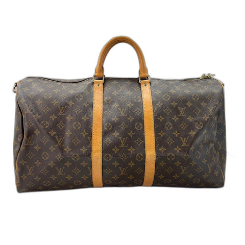 LOUIS VUITTON Kiepol Bandriere 55 Boston bag Brown WS32727