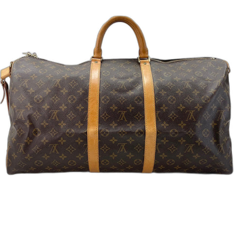 LOUIS VUITTON Kiepol Bandriere 55 Boston bag Brown WS32727