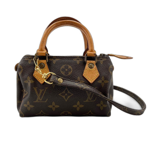 LOUIS VUITTON Mini speedy Shoulder Bag Brown WS32731