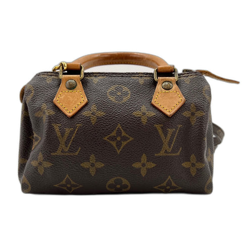 LOUIS VUITTON Mini speedy Shoulder Bag Brown WS32731