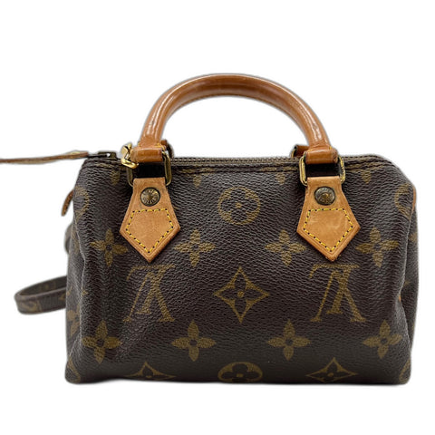 LOUIS VUITTON Mini speedy Shoulder Bag Brown WS32731