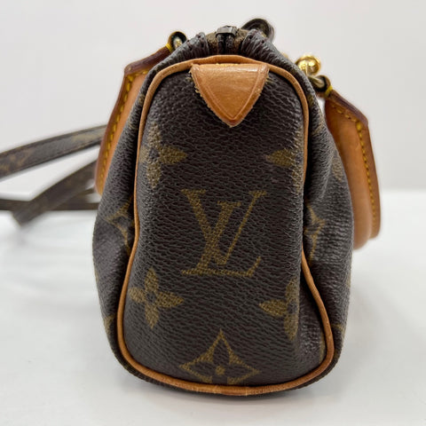 LOUIS VUITTON Mini speedy Shoulder Bag Brown WS32731