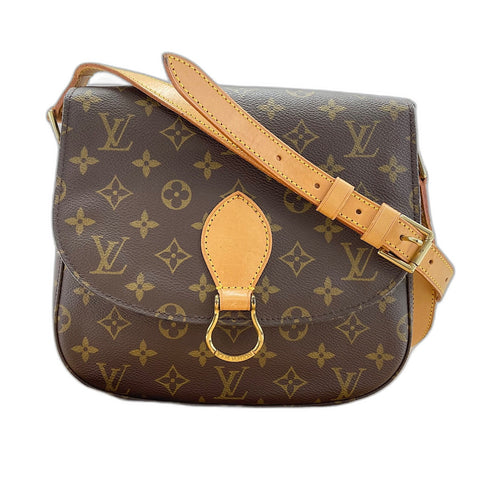 LOUIS VUITTON Monogram Saint Cloud GM Shoulder Bag Brown WS32733