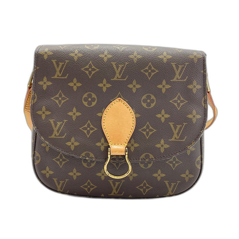 LOUIS VUITTON Monogram Saint Cloud GM Shoulder Bag Brown WS32733