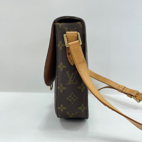 LOUIS VUITTON Monogram Saint Cloud GM Shoulder Bag Brown WS32733