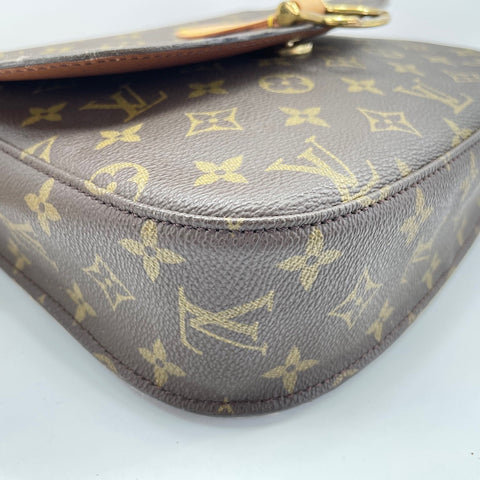 LOUIS VUITTON Monogram Saint Cloud GM Shoulder Bag Brown WS32733
