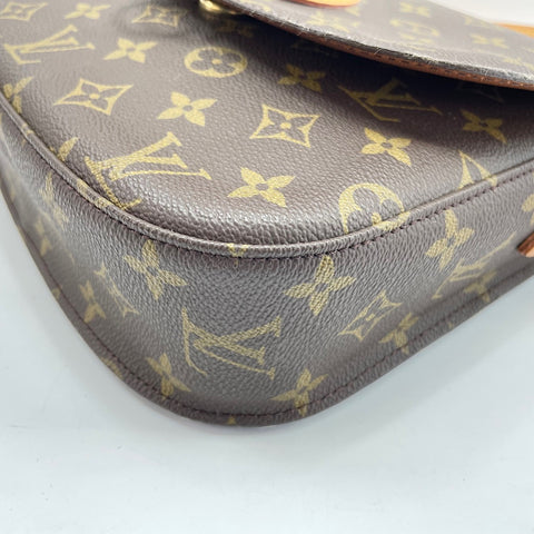 LOUIS VUITTON Monogram Saint Cloud GM Shoulder Bag Brown WS32733