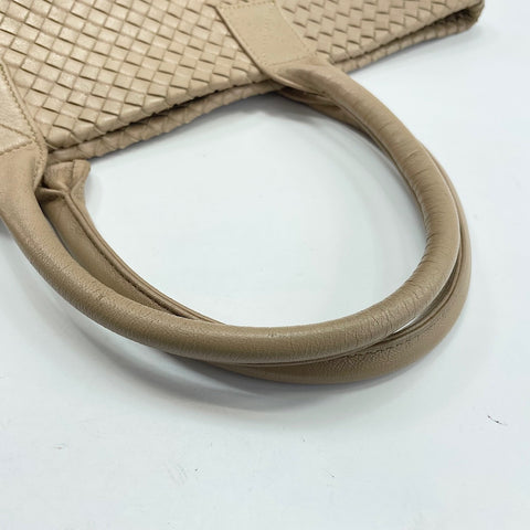 BOTTEGAVENETA INTRECCIATO Tote Bag leather beige WS32740