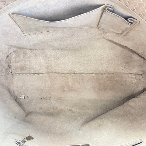 BOTTEGAVENETA INTRECCIATO Tote Bag leather beige WS32740
