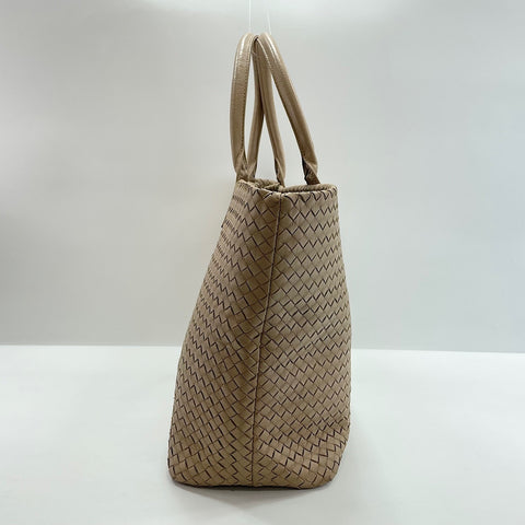 BOTTEGAVENETA INTRECCIATO Tote Bag leather beige WS32740