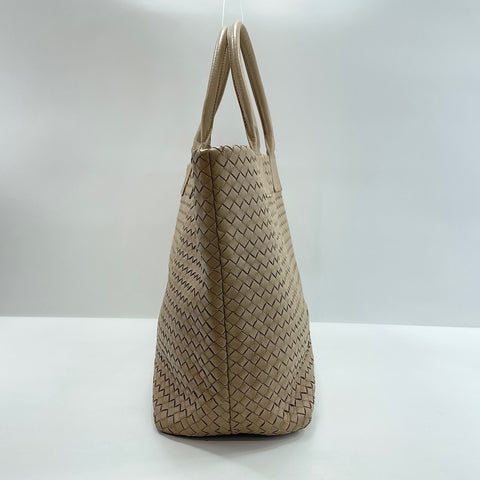 BOTTEGAVENETA INTRECCIATO Tote Bag leather beige WS32740
