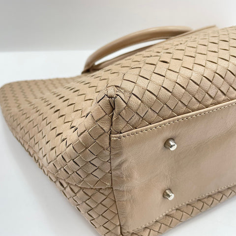 BOTTEGAVENETA INTRECCIATO Tote Bag leather beige WS32740