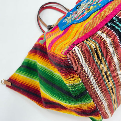 Christian Louboutin Canvas Mexicana Embroidery Tote Bag canvas multicolor WS32741