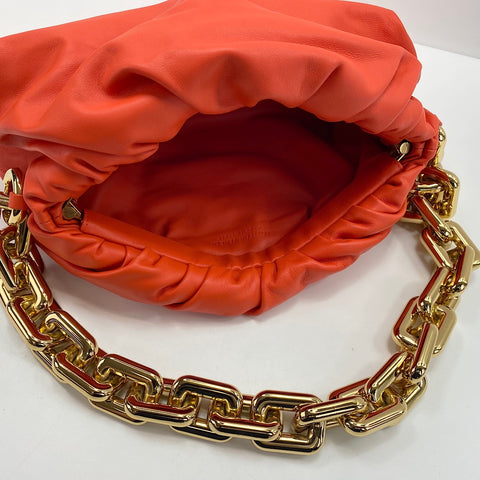 BOTTEGAVENETA The Chain Pouch Pouch leather Orange WS32743