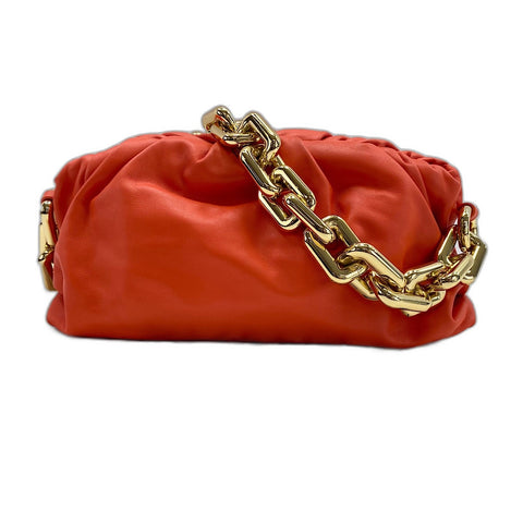 BOTTEGAVENETA The Chain Pouch Pouch leather Orange WS32743