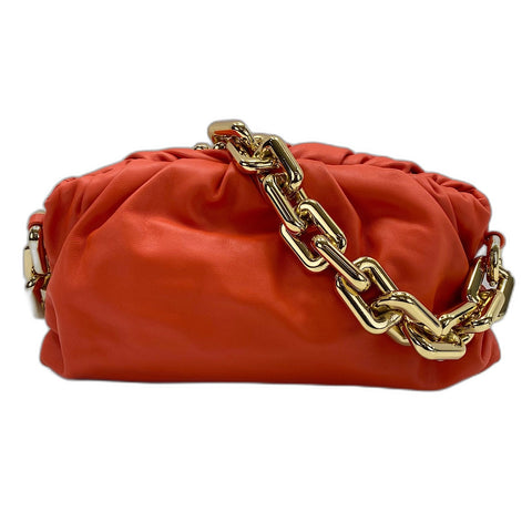 BOTTEGAVENETA The Chain Pouch Pouch leather Orange WS32743