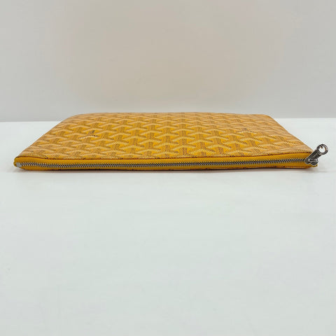 GOYARD Senna MM Clutch bag PVC yellow WS32744