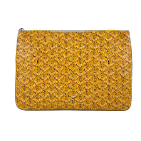 GOYARD Senna MM Clutch bag PVC yellow WS32744