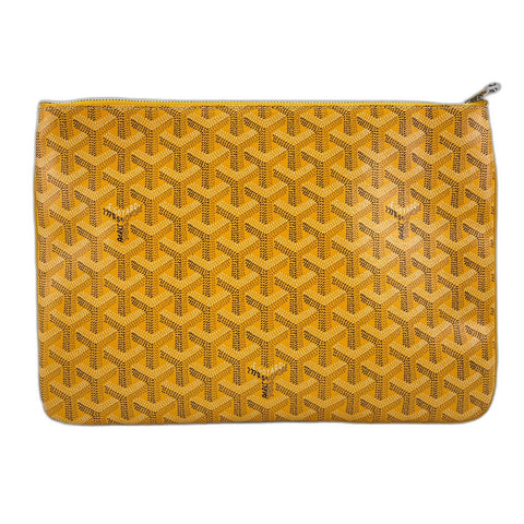 GOYARD Senna MM Clutch bag PVC yellow WS32744
