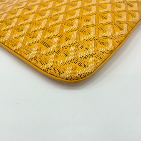 GOYARD Senna MM Clutch bag PVC yellow WS32744