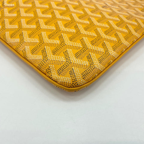 GOYARD Senna MM Clutch bag PVC yellow WS32744