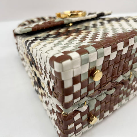 Salvatore Ferragamo Leather Gancini INTRECCIATO Handbag leather multicolor WS32749