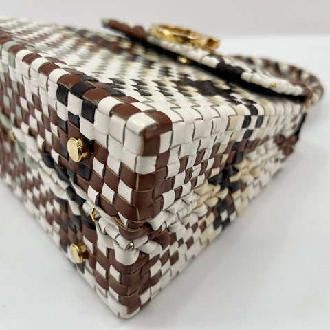 Salvatore Ferragamo Leather Gancini INTRECCIATO Handbag leather multicolor WS32749
