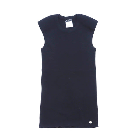 Chanel Size 34 Knit Wool Black WS3274
