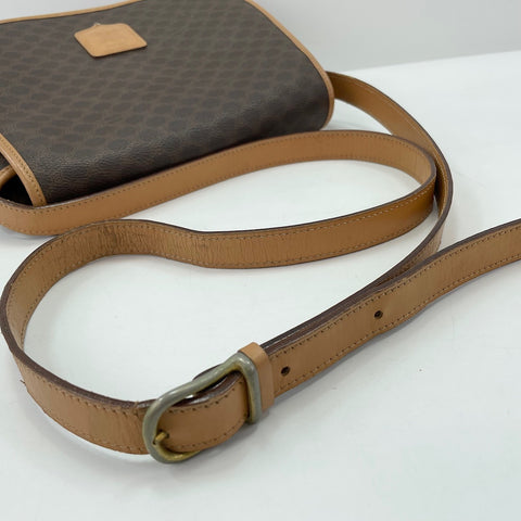 CELINE Shoulder Bag PVC Brown WS32751