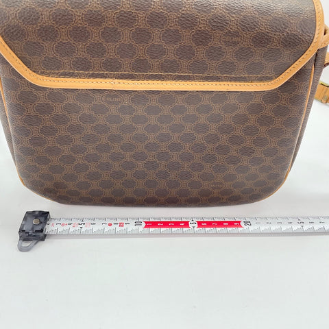 CELINE Shoulder Bag PVC Brown WS32751