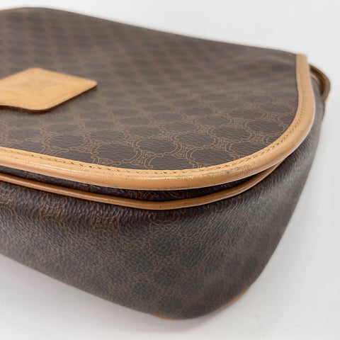 CELINE Shoulder Bag PVC Brown WS32751